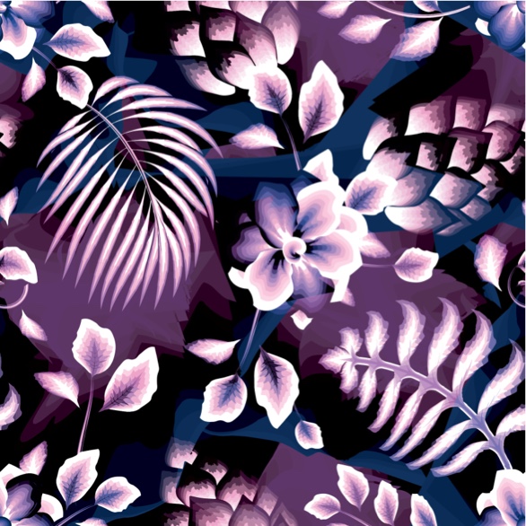 RalfiesDesign's tweet image. Captivating floral fantasy: Lush palms and bold blooms in rich hues create a dreamy, tropical escape. #SpoonflowerFabric #HomeDecor #PatternDesign #FloralArt