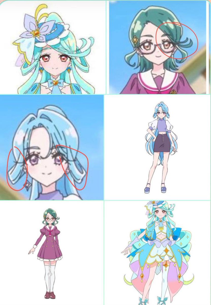 Actually, Eclair is a perfect blend of Rei and Shiruku, both in the bangs that complement Eclair’s hair and in their individual poses… It would be much more surprising and unique if Eclair were a fusion of the two