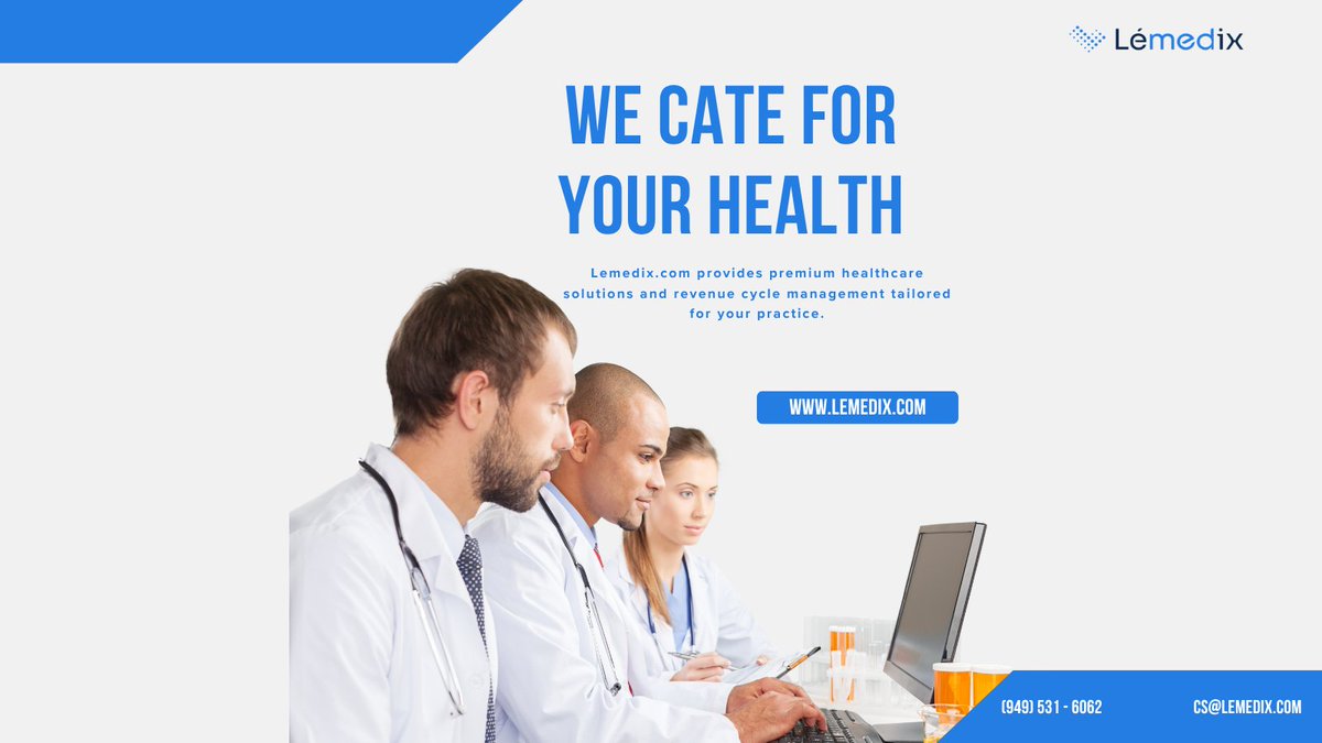 lemedixofficial's tweet image. Elevate your practice with Lémedix! 🚀 We offer premium healthcare solutions &amp;amp; revenue cycle management tailored to your needs. Less paperwork, better results.
✅ Explore our services: lemedix.com
📞 (949) 531-6062
#HealthIT #MedTwitter #MedicalPractice #RCM #Lemedix