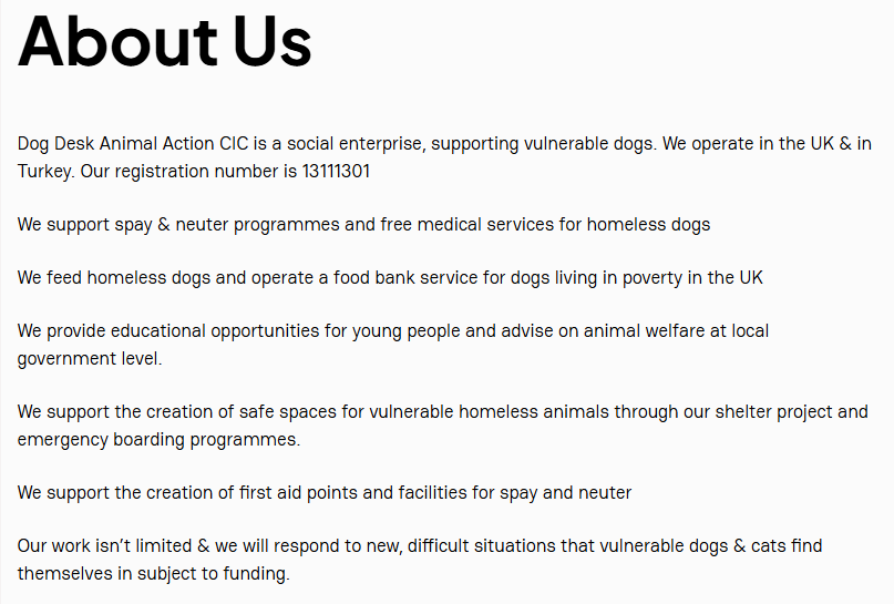 qu1ncey's tweet image. If you're with #giffgaff, please consider nominating @DogDeskAction to win a much-needed donation from giffgaff &amp;amp; their customers. Please nominate here:

community.giffgaff.com/d/34561967-our…
(CIC no. 13111301)

Screenshot from dogdeskanimalaction.com/about-us/

#k9hour #rehomehour #dogtwitter #dogsofX