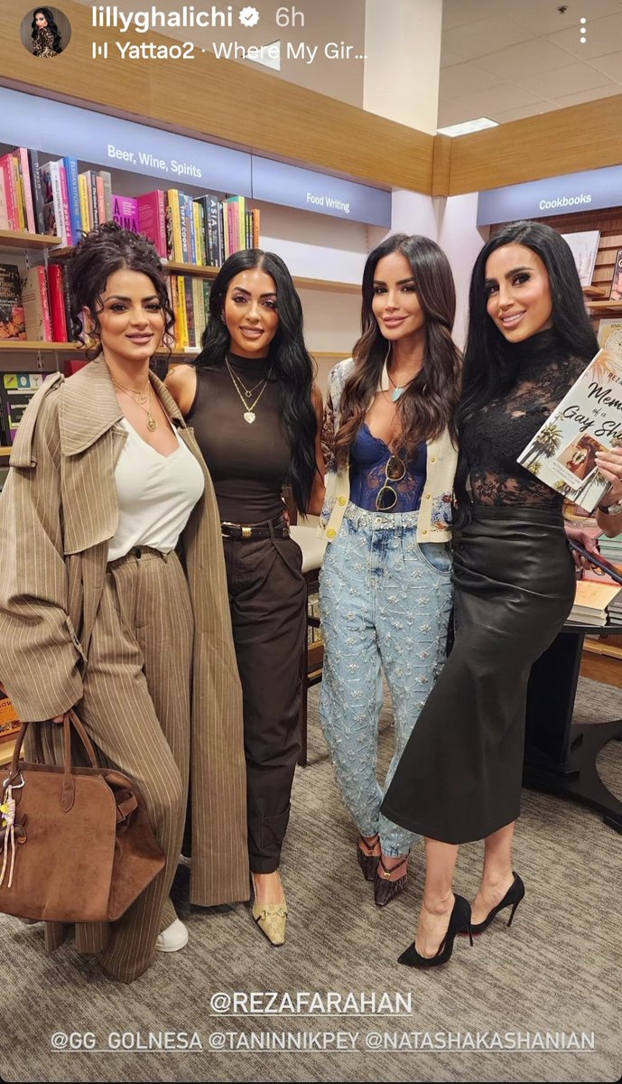 bijoux1234t's tweet image. Some of the Shahs are back together ✨️

Lilly Ghalichi, Golnesa, Adam, Natasha and Tanin support Reza at his book launch

I wonder if Lilly will come on The Valley 👀🤍

#TheValley #ShahsOfSunset