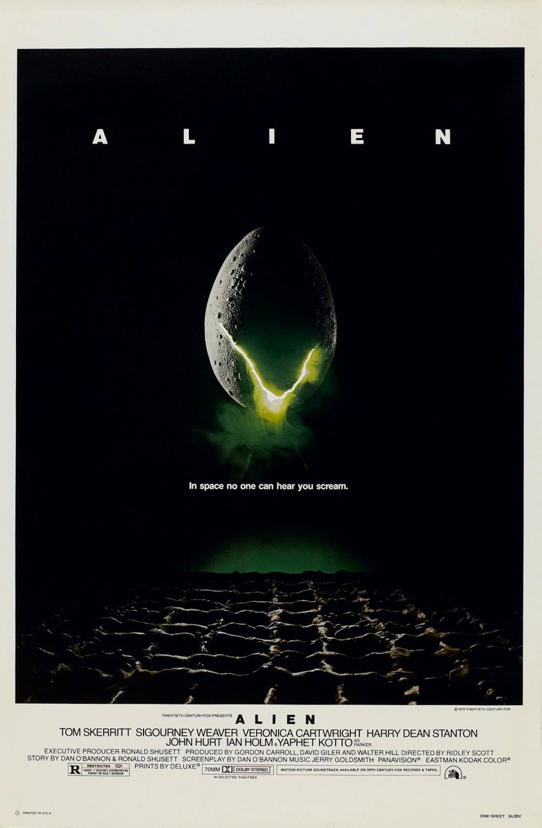 PosterEscape's tweet photo. Alien posters have always been epic. The gold standard for atmosphere. https://t.co/PrPT4hlyO0