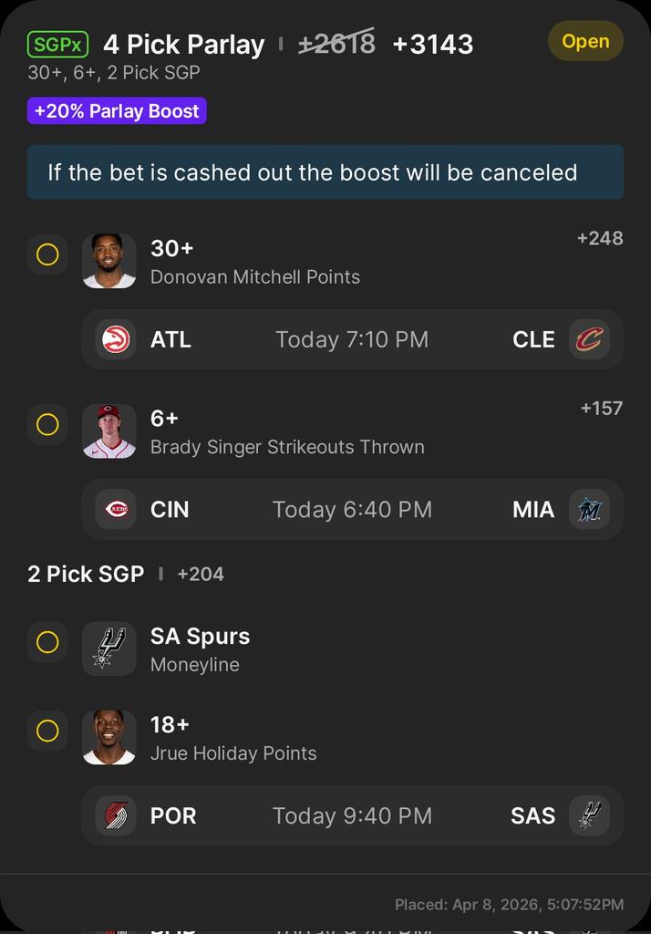 AllinForSports's tweet photo. NBA/MLB Parlay! ⚾️🏀
Let's mix it up today!

💰 $25 to someone that follows and drops a comment, when we cash! https://t.co/GLZKYFQqGd