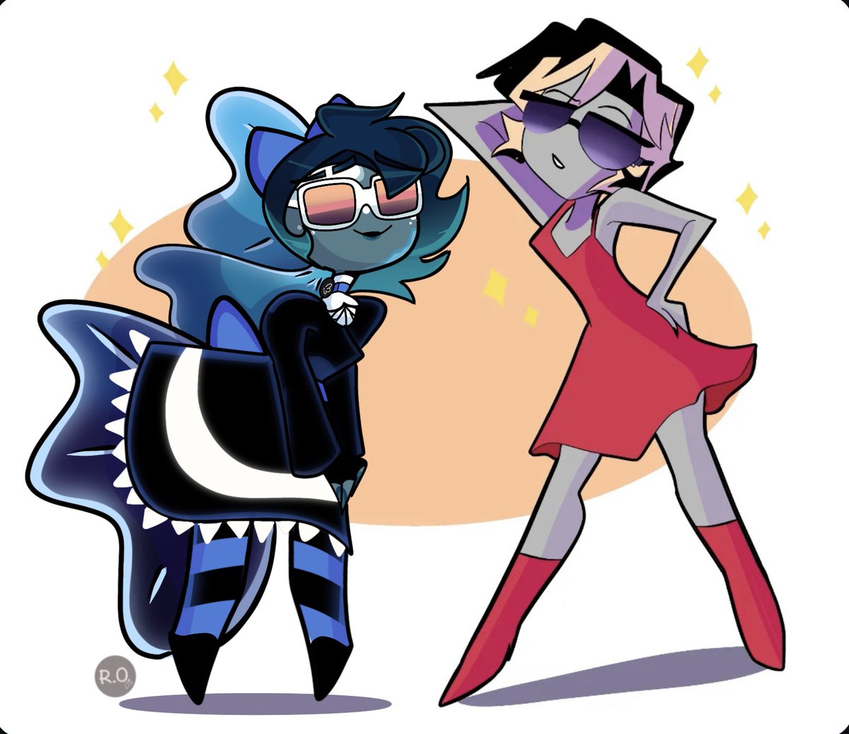 DarkcoshRO's tweet image. me too l tried drawing my Nabby panty and stocking &amp;amp; Hazbin hotel collab it’s Beautiful l’m lovely it 🥰🥰🥰 
( l am enjoy collab @/rizely1950 ) #hazbinhotel #collab #pantyandstocking #oceanart