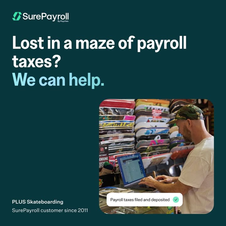 SurePayroll's tweet photo. Running payroll comes with responsibilities. SurePayroll helps simplify setup, paperwork, and tax details — so payroll fits into your day, not the other way around. 

Learn how at https://t.co/dafehAYCFn https://t.co/ZZXTJbGDhr