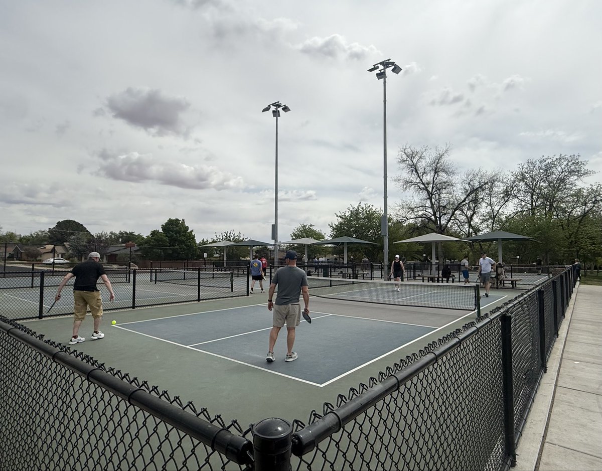 NWLArchitects's tweet photo. What a great afternoon on the courts! Thanks to everyone who joined us on Monday for pickleball during the UFOMA Spring Conference — and a big thanks to our co-host @ShawContract. Until next year! https://t.co/Rc3tIpTK4v