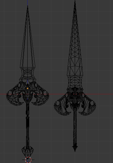 ValkyEclipse's tweet photo. Decidi hacerle un Remade a un modelo viejo.
Aun sigo pensando que nombre darle.
394 Vertices mas que su version original, principalmente buscaba mejorar el mesh, aun estoy pensando en detallar la textura.

1,800 Vertices 
5,420 Edges
3,612 Tris
Hecho en Blender 2.79 https://t.co/qtkQEWuFCI