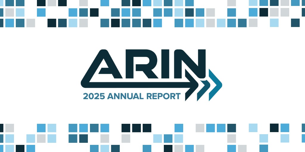 TeamARIN's tweet image. Our 2025 #AnnualReport is here — #InternetPolicy updates, resource stats, community highlights + more. 

📄 arin.net/about/corporat… 

#InternetGovernance #IPv6 #IPv4 #RoutingSecurity #NetworkOperators