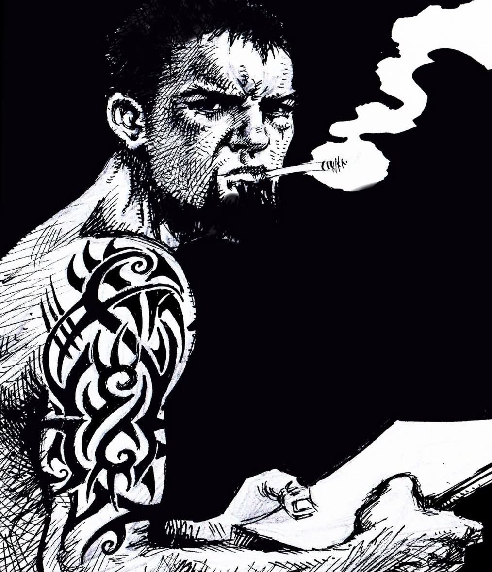 MARCINsRPGart's tweet image. 2012 self portrait/ tattoo design attempt 
Damn, time flies 😔

#traditionalart #sketchbook #inking