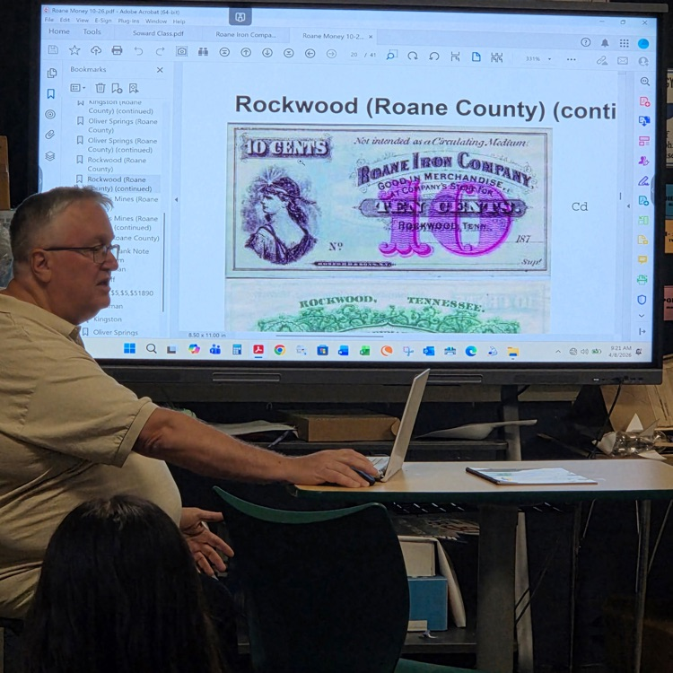 RockwoodTigers1's tweet photo. Tom Carson spoke to BioSTEM 1 today about the history of Rockwood and the Roane Iron Company #RHS #BioSTEM #cte #communitypartners https://t.co/nhZHo1zATu