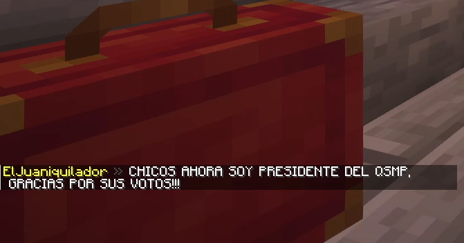 ahora juan se autoproclamó presidente del qsmp😍😍