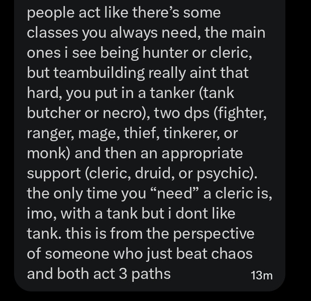 In my case I always run at least one mage in my team, it's something I can't live without -Lucy