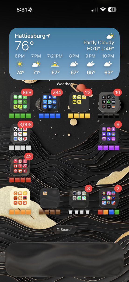 Simple Small Two Color Screen @moneyjnr Blank Home Screen, color coordinated second screen
