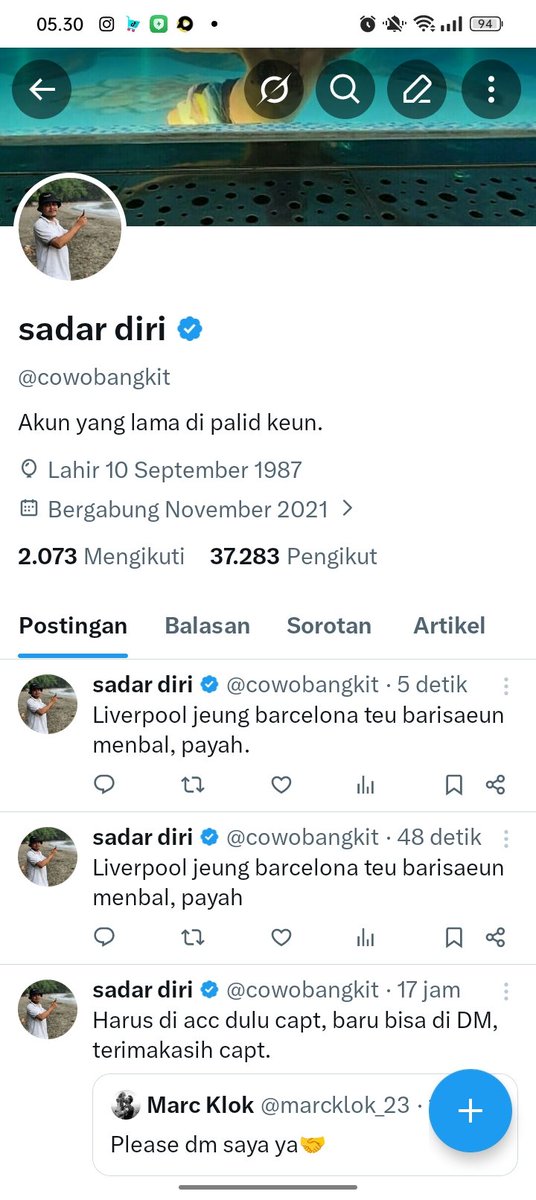 sadar diri tweet media