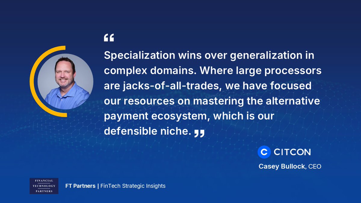 FTPartners's tweet image. This month’s #Payments CEO Market Update &amp;amp; Analysis includes an exclusive interview with Casey Bullock, CEO of @citconpayment - a global payments platform that enables merchants to accept 150+ mobile wallets, cards, BNPL solutions, and payouts through a single integration (for