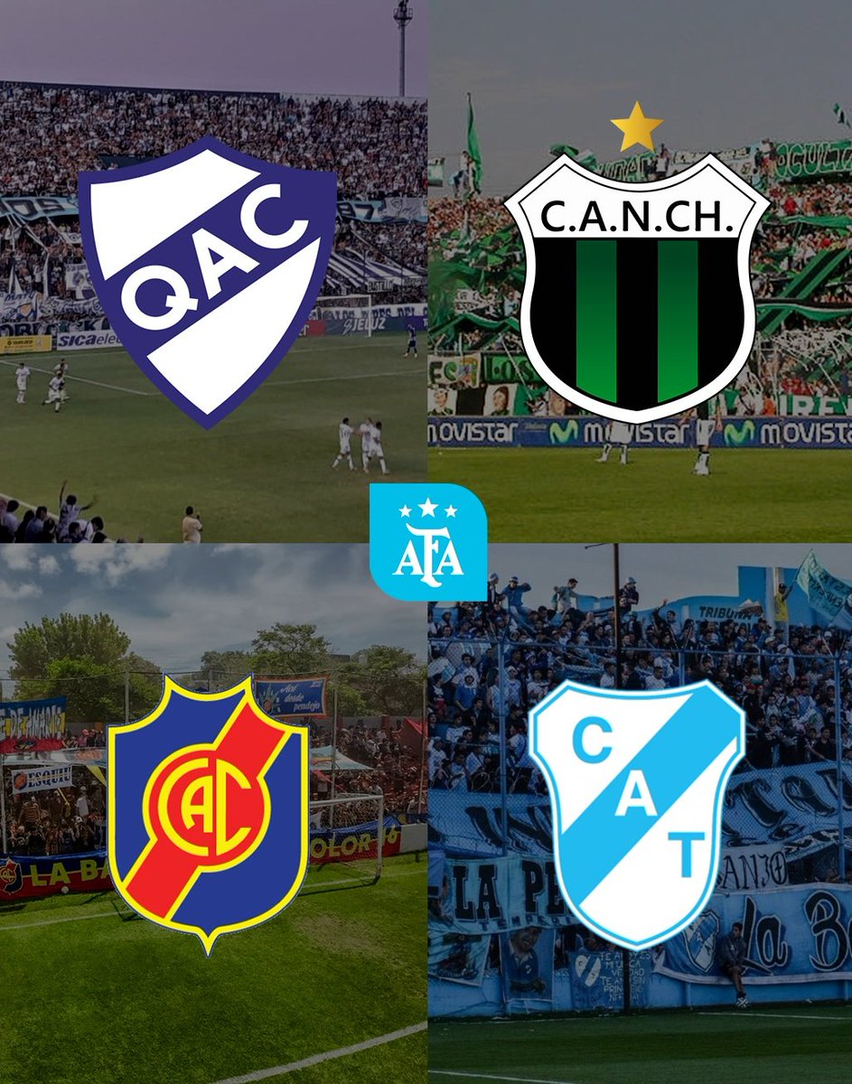 🏟 Es oficial. Habrá PÚBLICO VISITANTE en los partidos de Quilmes-Nueva Chicago y Colegiales-Temperley.

Se trata de una prueba PILOTO.