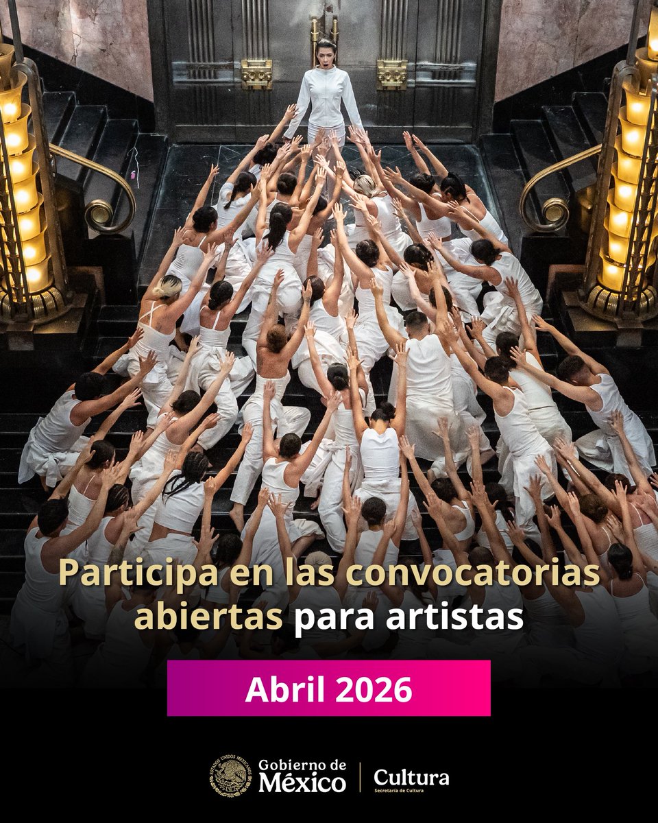 En abril, <a href="/cultura_mx/">Secretaría de Cultura</a> mantiene abierta una amplia oferta de convocatorias para impulsar la creación, la formación, la producción, la investigación y la circulación cultural en todo el país.

Dirigidas a creadoras y creadores, compañías, colectivos, comunidades, personas gestoras