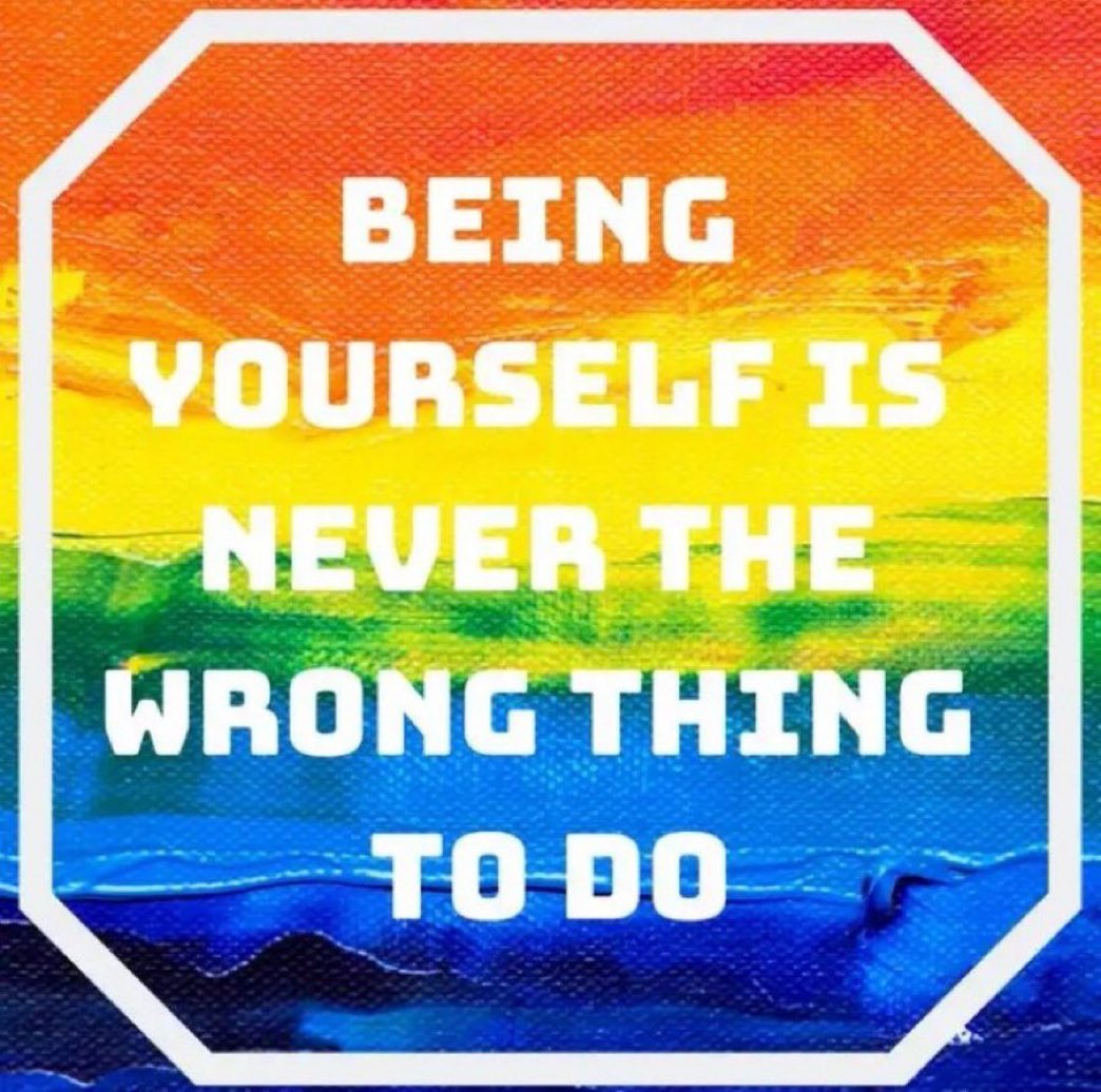 DrRonHolt's tweet photo. Be proud. Be you. https://t.co/BWYzzrGg0a