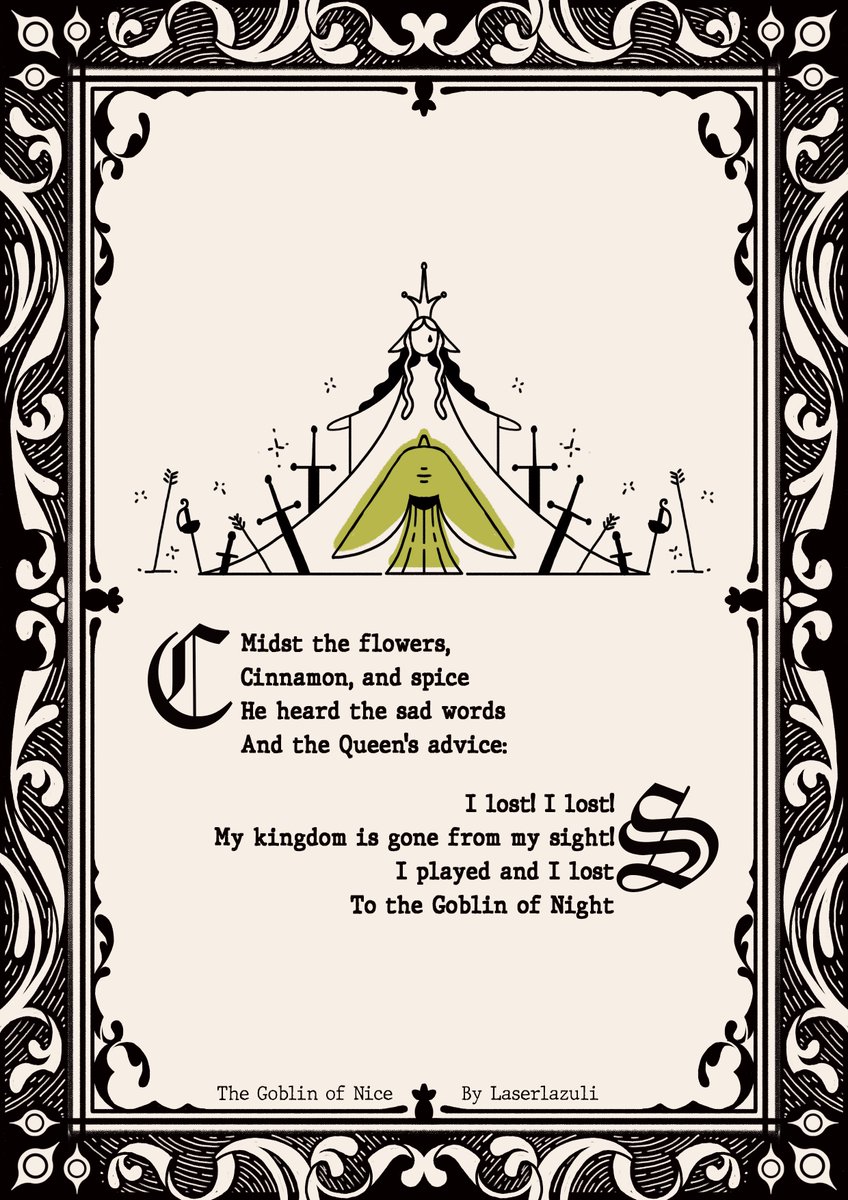 laserlazuli's tweet photo. A little poem I wrote for a dnd campaign about Goblin lore https://t.co/FdEiqPoZqU