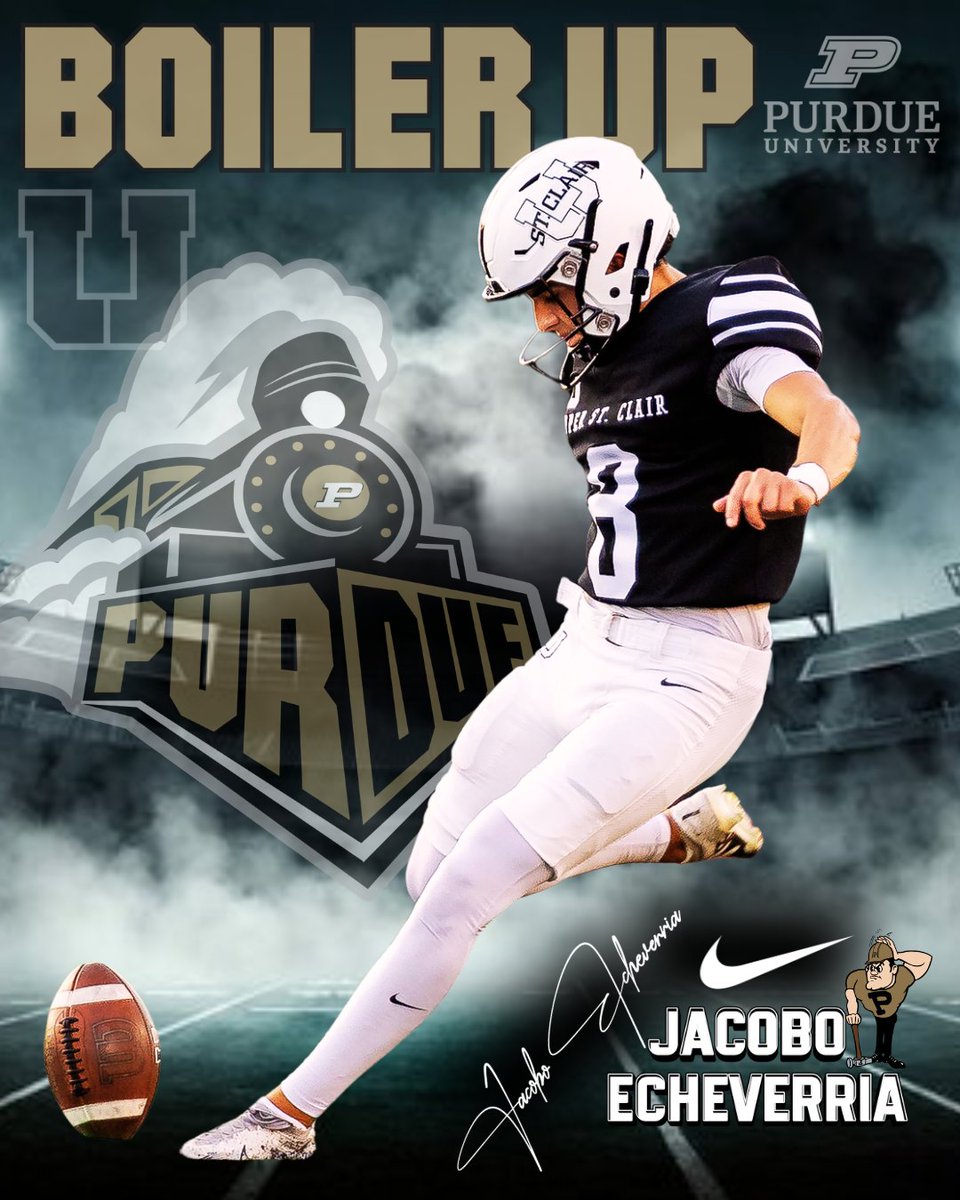 UpperStClairFB's tweet photo. 2026 @jaceche1 bound for Lafayette. Boiler Up!!! #PanthersForever https://t.co/U87kAbxI2H