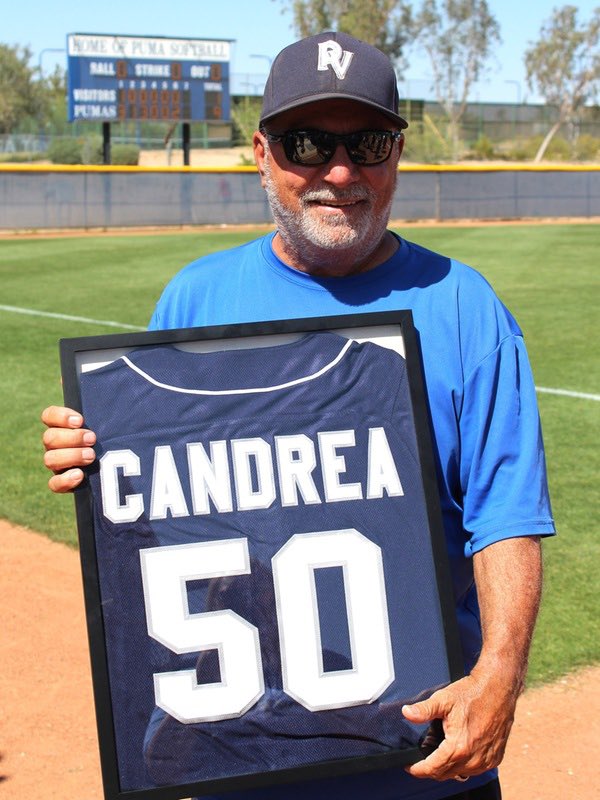 PVCCPumas's tweet image. CANDREA ROUNDS THE BASES ONE LAST TIME - Puma Softball head coach Nick Candrea announces retirement. 
@accac_sports @NJCAA @NJCAASoftball @PVCC_Official 

gopumas.com/sports/sball/2…