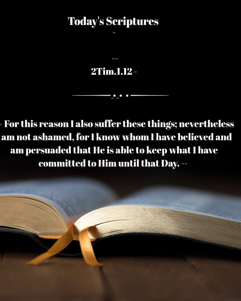 OsakaComfort's tweet photo. Question &amp; reflection: what is your conviction for what you have believed? . Apostle Paul was persuaded that God is able to keep that which was committed to Him.. can you trust God wholeheartedly today? https://t.co/7FWaIQ3x1V