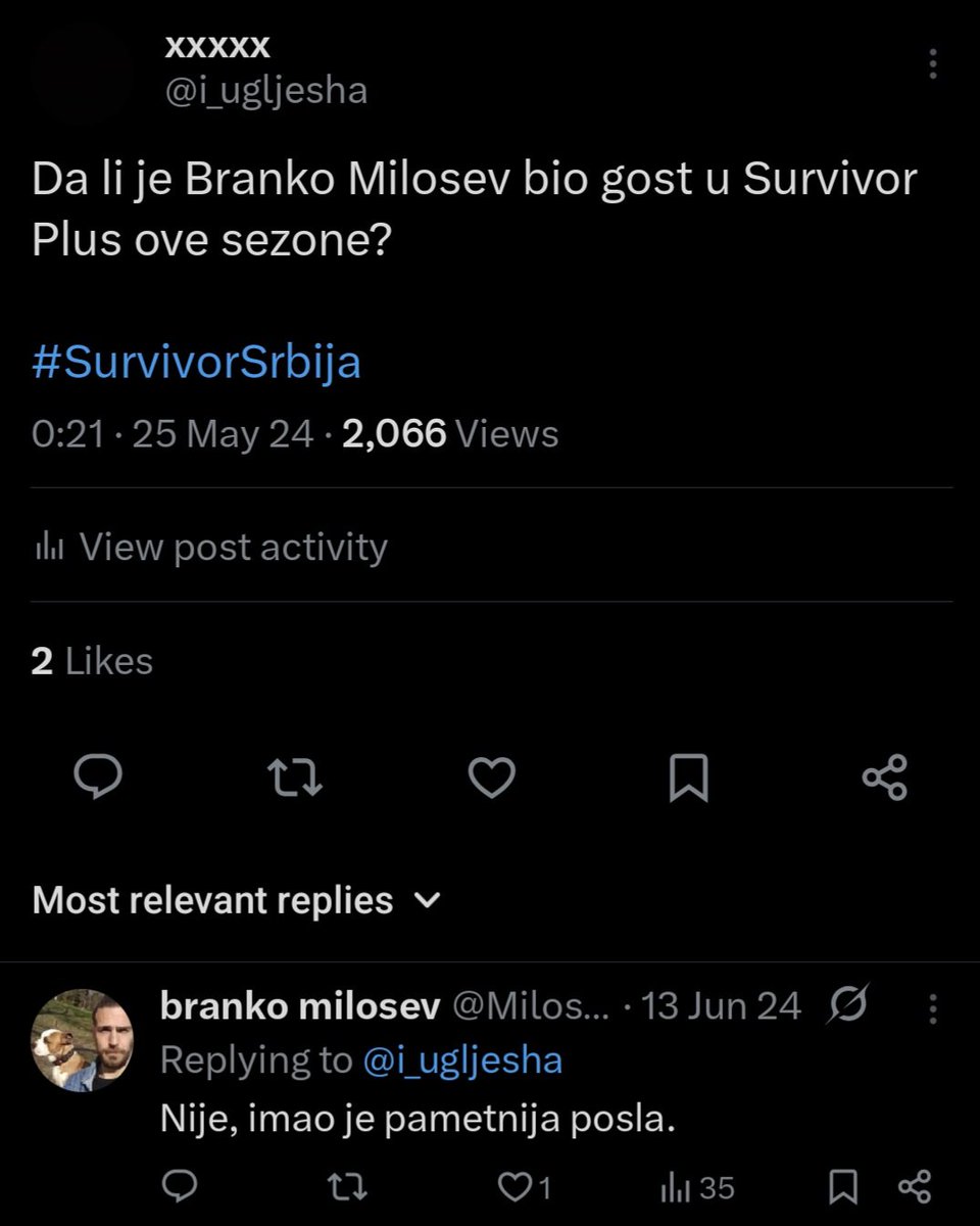 i_ugljesha's tweet photo. Branko je zavrsio sa poslom koji je imao kako vidim... 😅

#survivorsrbija https://t.co/FptBdqLwdx