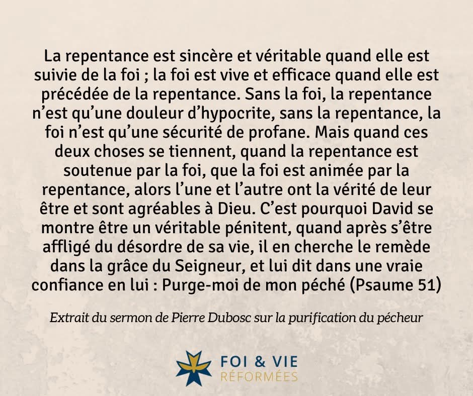 Foi et Vie Réformées tweet media