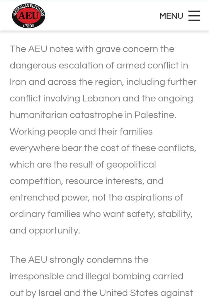 Teachers for Palestine NSW tweet media