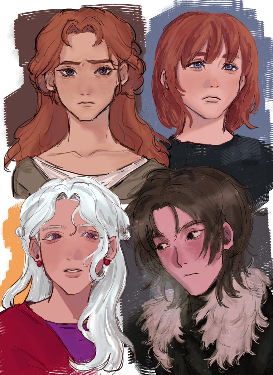 beautiful girls also bran and jon i guess #asoiaf