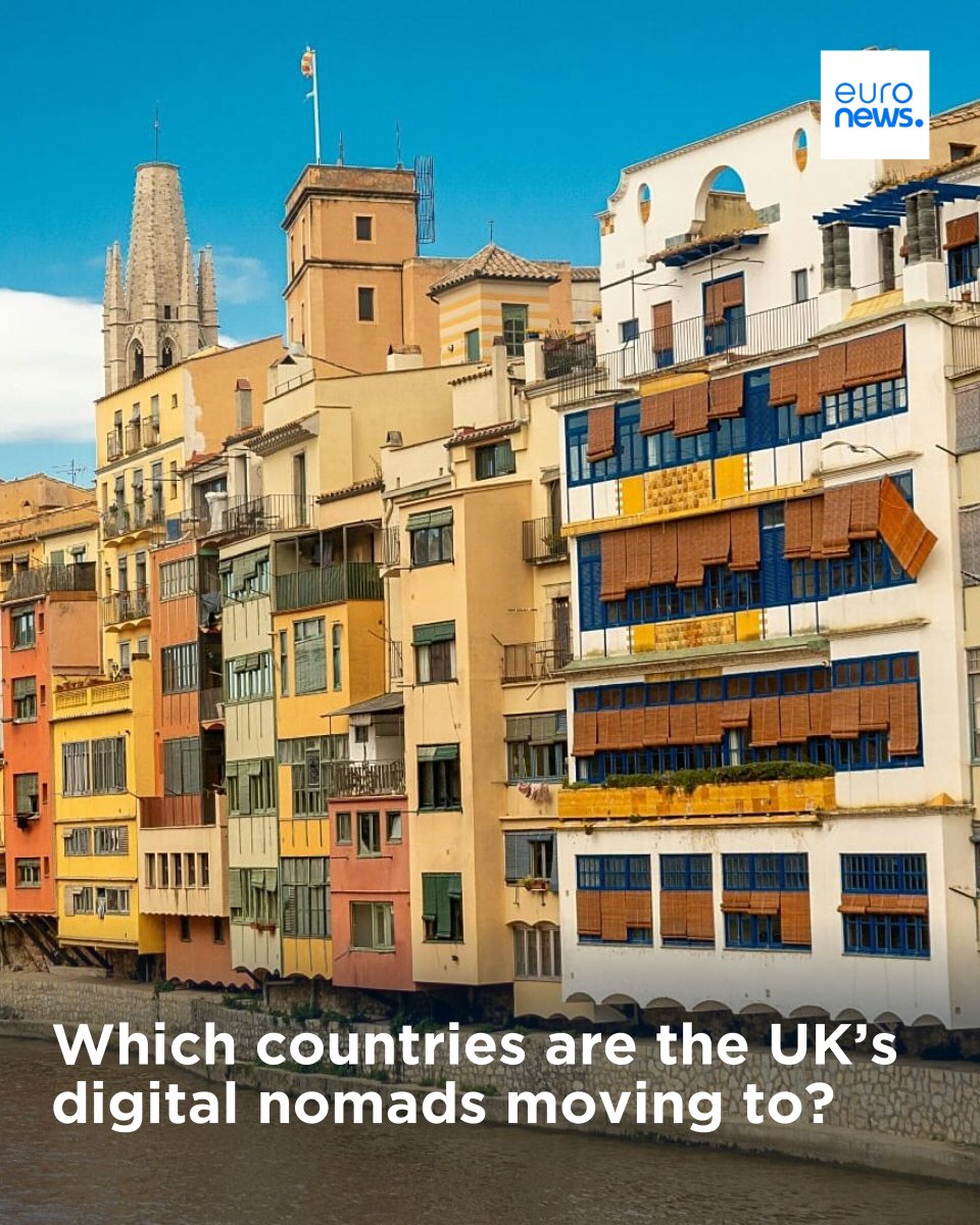euronews's tweet image. These European nations are seeing increased interest from British digital nomads for their pleasant weather, robust remote working facilities and relatively low cost of living. #Destinations
➡️ l.euronews.com/5OB7