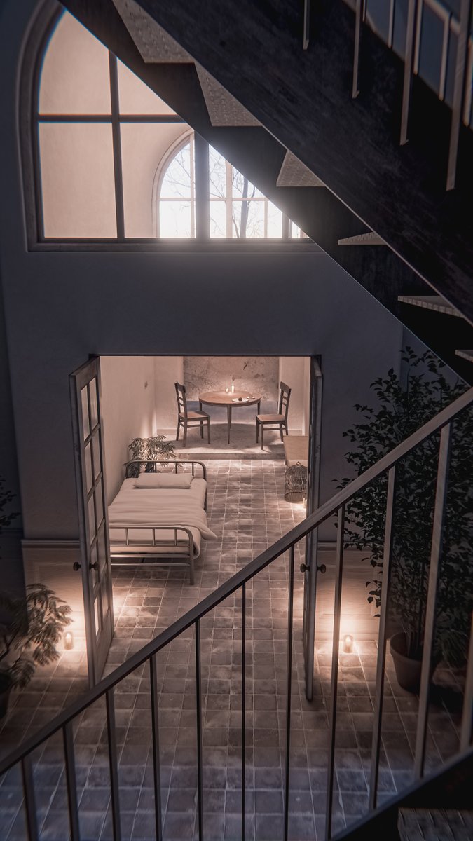 Neomance's tweet image. Room At The Stairwell's End
階段の下のだれかの部屋です

World : Understairs
Author : amanek

World URL :
vrchat.com/home/world/wrl…

#VRChat_world紹介 #Neo写真