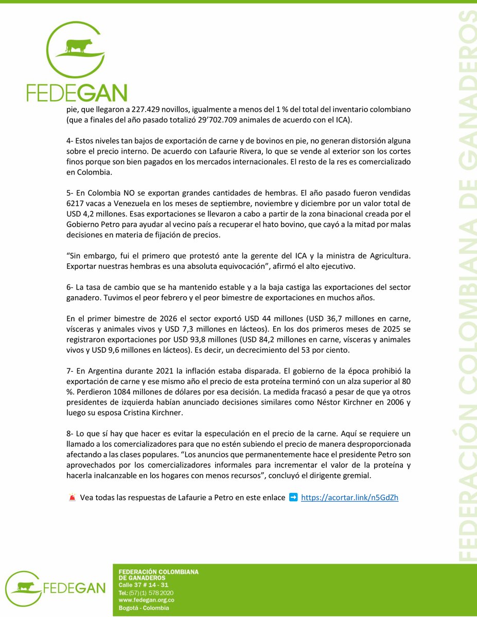 José Félix Lafaurie tweet media