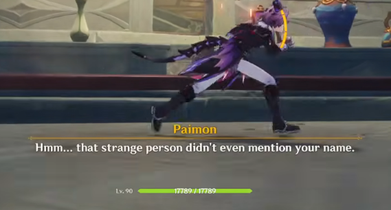 BranOnlineTV's tweet photo. Genshin Spoilers for the latest world quest - how the HELL did Paimon name the hand Dex (it's real name is Dexter) without knowing, this is so incredibly suspicious https://t.co/Z98SOfhV6H