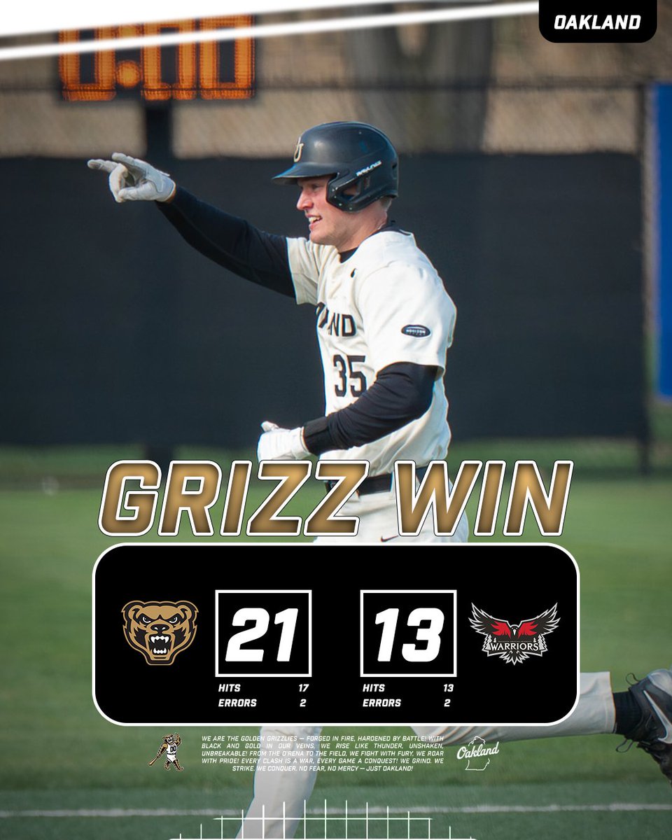 Oakland University Baseball tweet media
