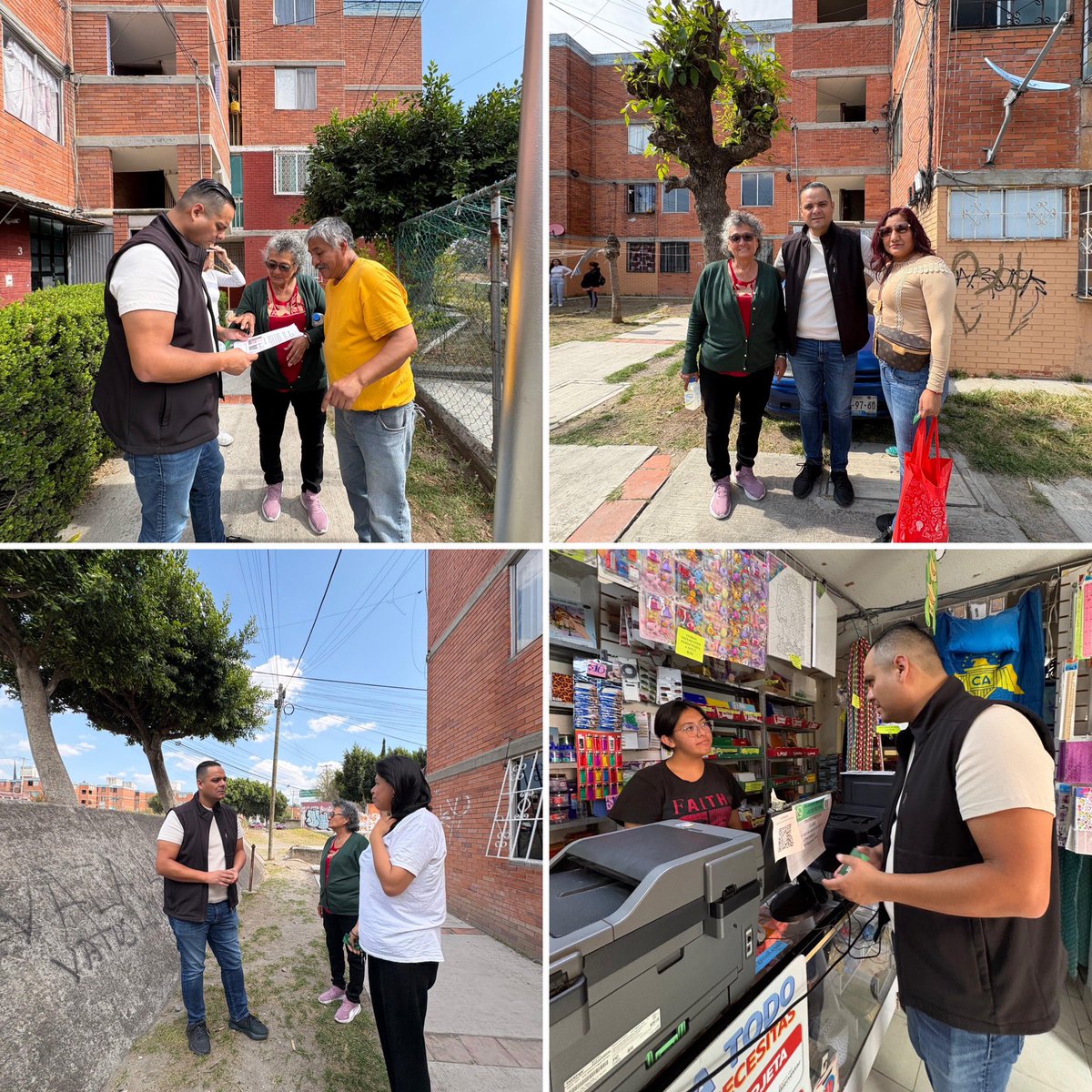 RicardoChavero's tweet photo. Desde Infonavit San Jorge estamos en territorio, caminando y tocando  puerta por puerta, escuchando de frente a las y los vecinos 👊🏼.

Venimos a donde está la gente entendiendo sus necesidades y trabajando juntos para resolverlas. 

¡Por que cuando hay cercanía, hay resultados! https://t.co/J3MolyVdr2