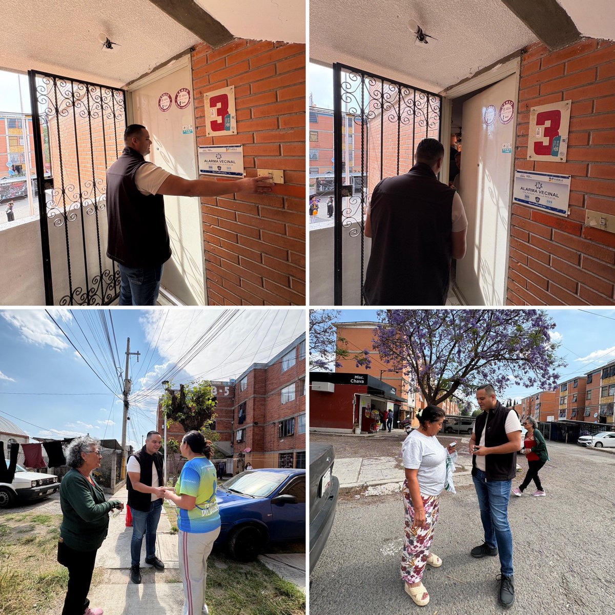 RicardoChavero's tweet photo. Desde Infonavit San Jorge estamos en territorio, caminando y tocando  puerta por puerta, escuchando de frente a las y los vecinos 👊🏼.

Venimos a donde está la gente entendiendo sus necesidades y trabajando juntos para resolverlas. 

¡Por que cuando hay cercanía, hay resultados! https://t.co/J3MolyVdr2