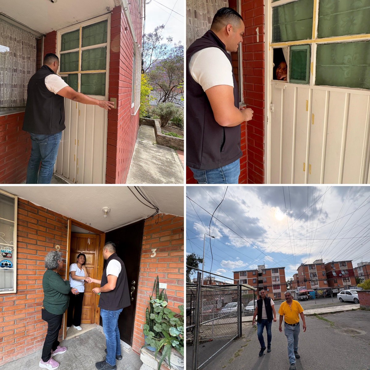 RicardoChavero's tweet photo. Desde Infonavit San Jorge estamos en territorio, caminando y tocando  puerta por puerta, escuchando de frente a las y los vecinos 👊🏼.

Venimos a donde está la gente entendiendo sus necesidades y trabajando juntos para resolverlas. 

¡Por que cuando hay cercanía, hay resultados! https://t.co/J3MolyVdr2
