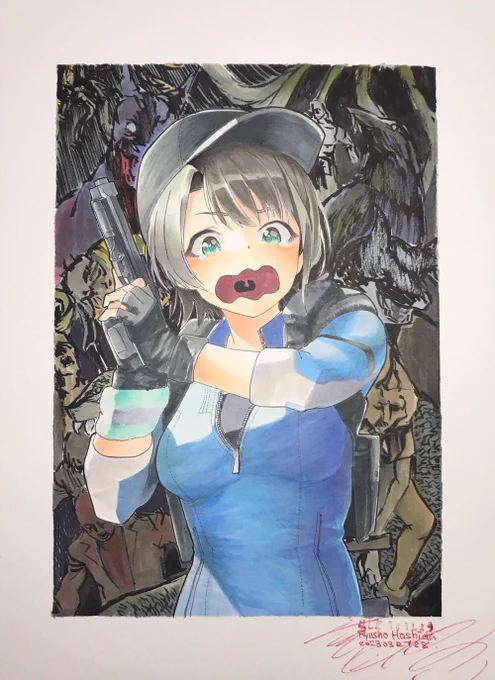 来ましたねRE3! RE1とRE2の時の絵です。 #プロテインザスバル