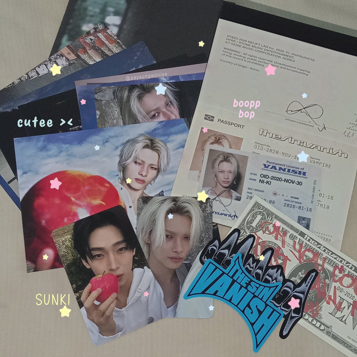 ─⋆𐙚 (not) today's mails ˚. ᵎᵎ

I'M SOOO HAPPYYY ⸜(｡˃ ᵕ ˂ )⸝♡
albumnya sudahh sampai rumah!! 👀📦
thankyou soo muchh untuk giveawaynyaa kakk <a href="/byenka4/">Sharing byenka | INA GO 🇮🇩</a> <3🌷💕