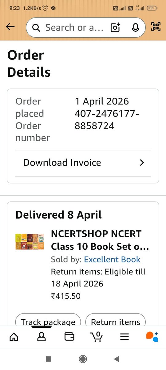 RameshKumarGi14's tweet photo. @amazonIN  ये क्या बदतमीजी हैं, 8 अप्रैल को ऑर्डर डेलिवर् दिखा रहा हैं, पर ऑर्डर तो मुझे मिला ही नही.
@consumerforum_ https://t.co/exjRhJTEsM