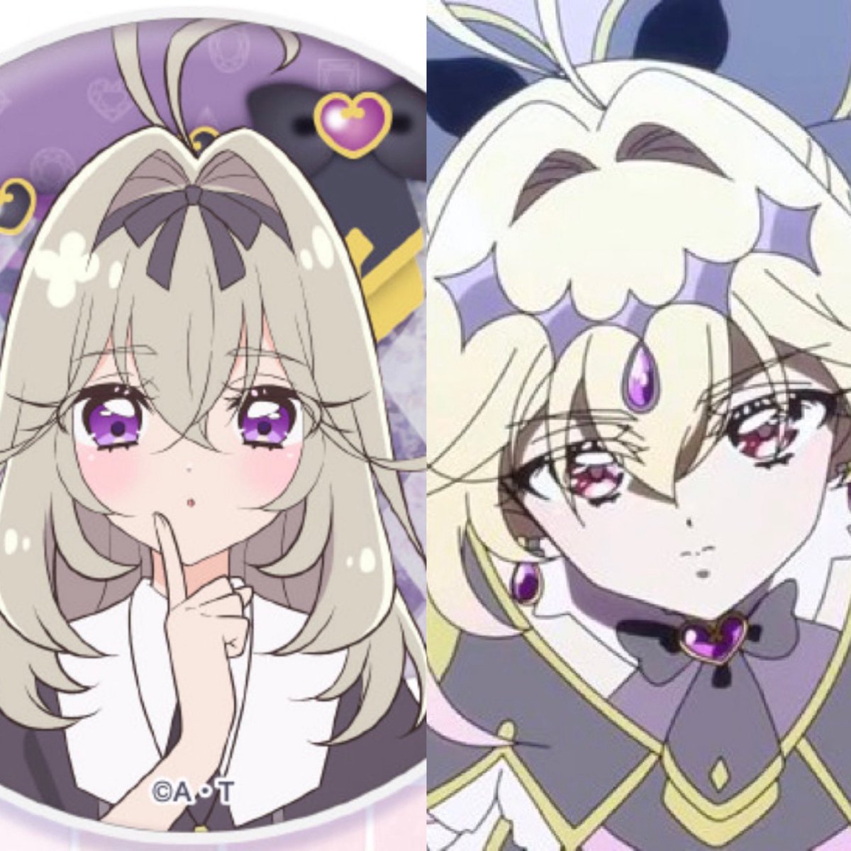 ←森亜るるか →キュアアルカナ・シャドウ 同一人物の表情なのマジか
