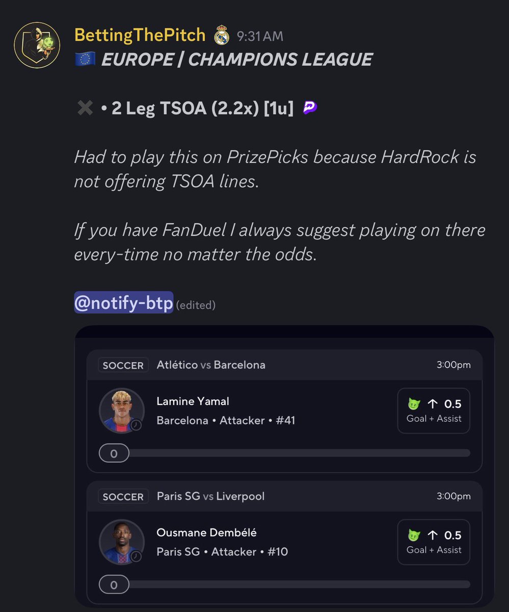 Betting The Pitch tweet media