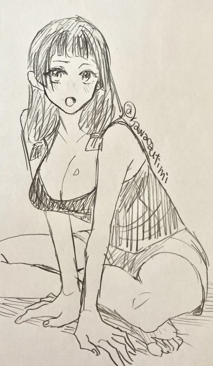 若🎶は寮にの部屋にいるときゆるゆるな格好してて、訪ねてきた5️⃣にその格好のまま対応してそう
写真参考あり