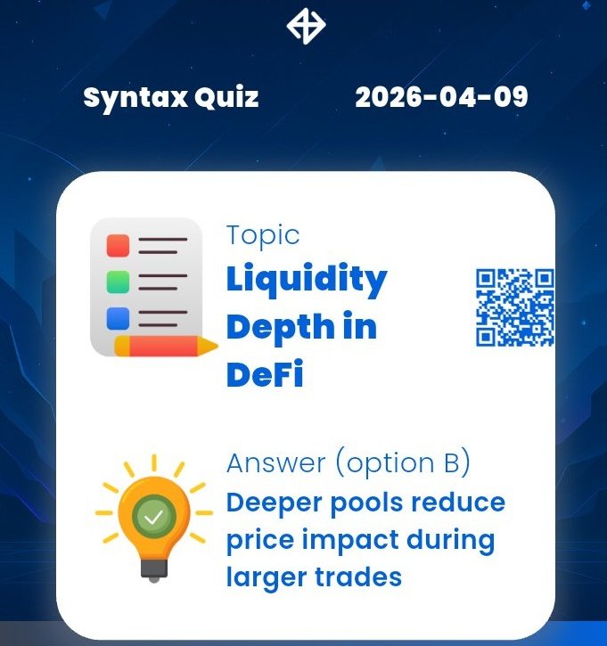 hasib6005's tweet photo. ⭐ (9 April 2026) ⭐

🔥 Syntax quiz answer :
✔️ B

🔥 Marina quiz answer:
✔️ A

🔥 Syntax vault answer :
✔️ 2-9-8-7

🔥 Dropee quiz answer :
✔️ Traction https://t.co/bZnHtmswvQ