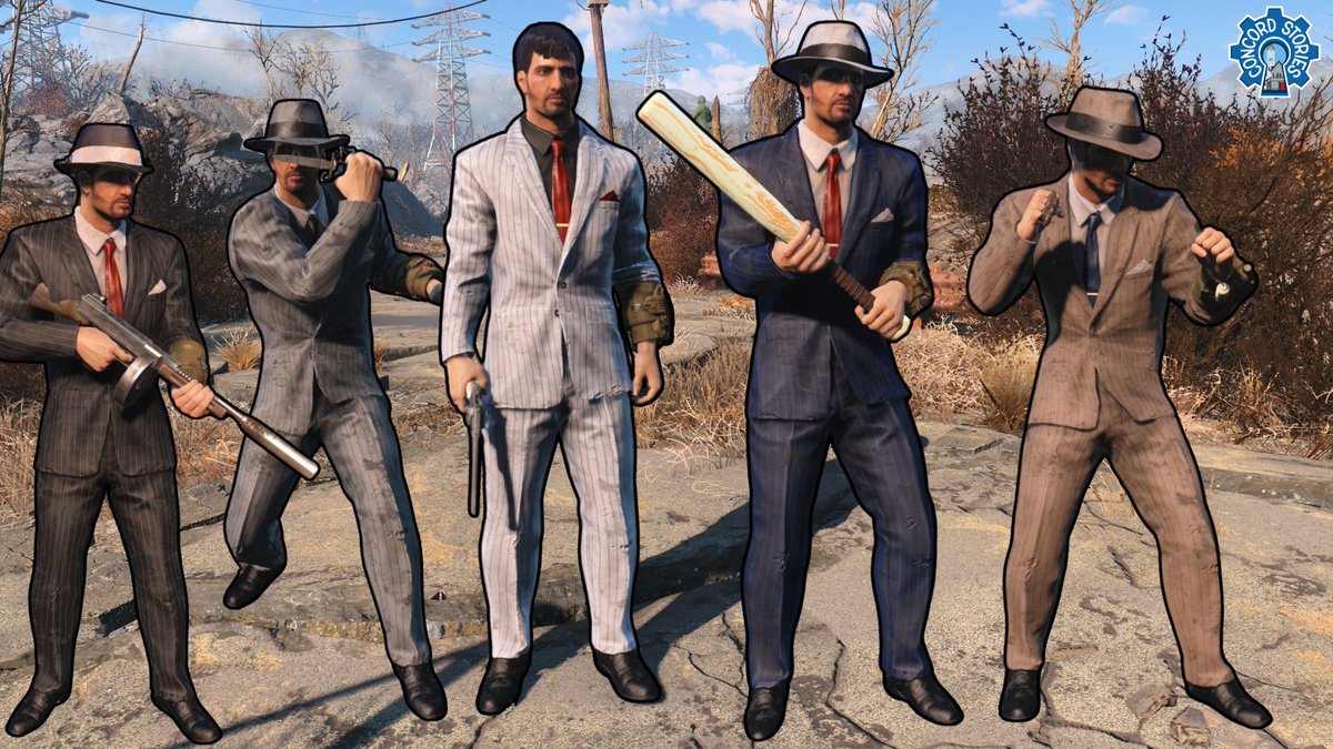 Mafia fashion week is all about sharp suits and sharper knives.

These Triggermen outfits were reskinned by <a href="/Captain_Ultima/">Captain-Ultima</a> and can be found in the Concord Stories mod. 

Which one is your favorite? 🕴️‍♂️