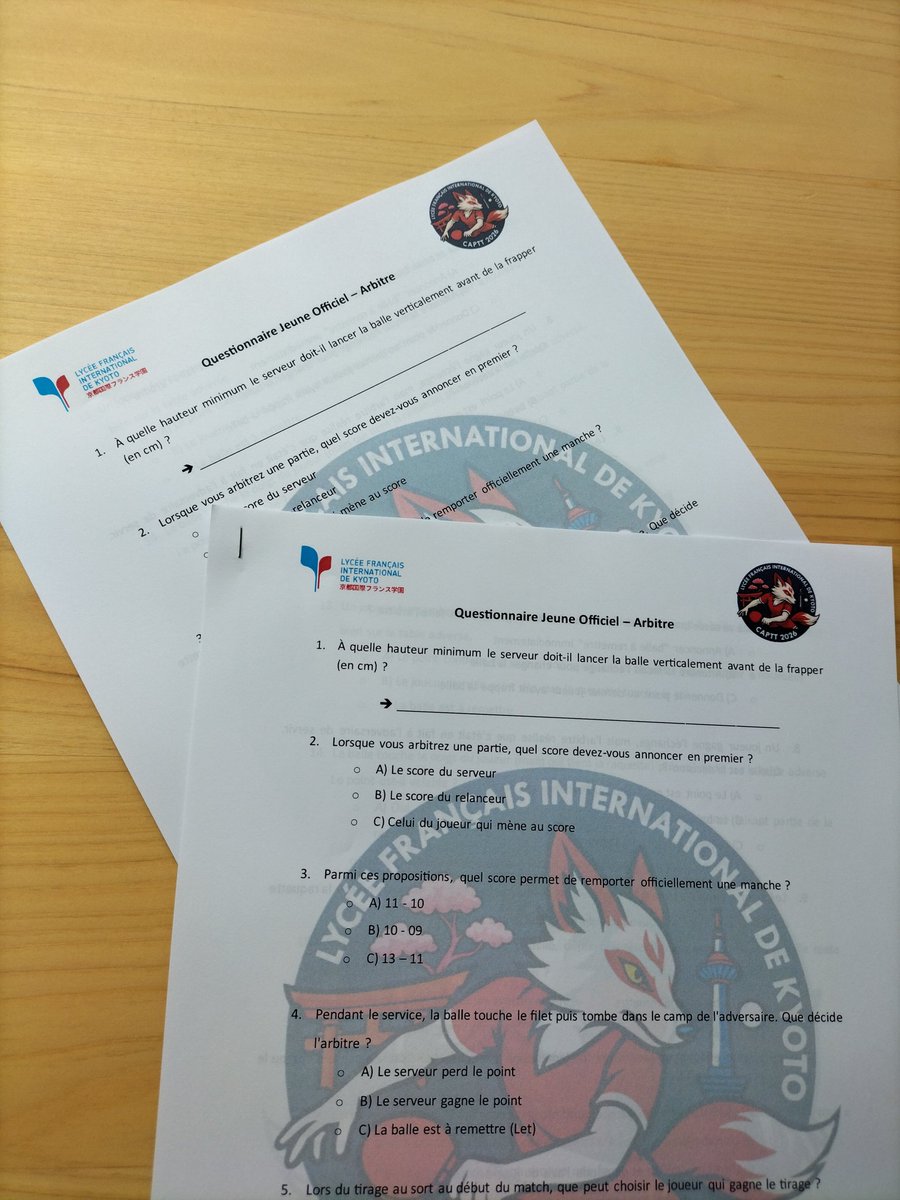 lfikyoto's tweet photo. Concentration et engagement pour nos élèves qui passent le test de Jeune Officiel – Arbitre ⚖️
Une belle étape pour apprendre à décider, respecter et faire respecter les règles.

👏 Bravo à tous ! #lfikyoto #JeuneOfficiel #Arbitrage

@unss @aefeinfo https://t.co/M0LboJ3GYa