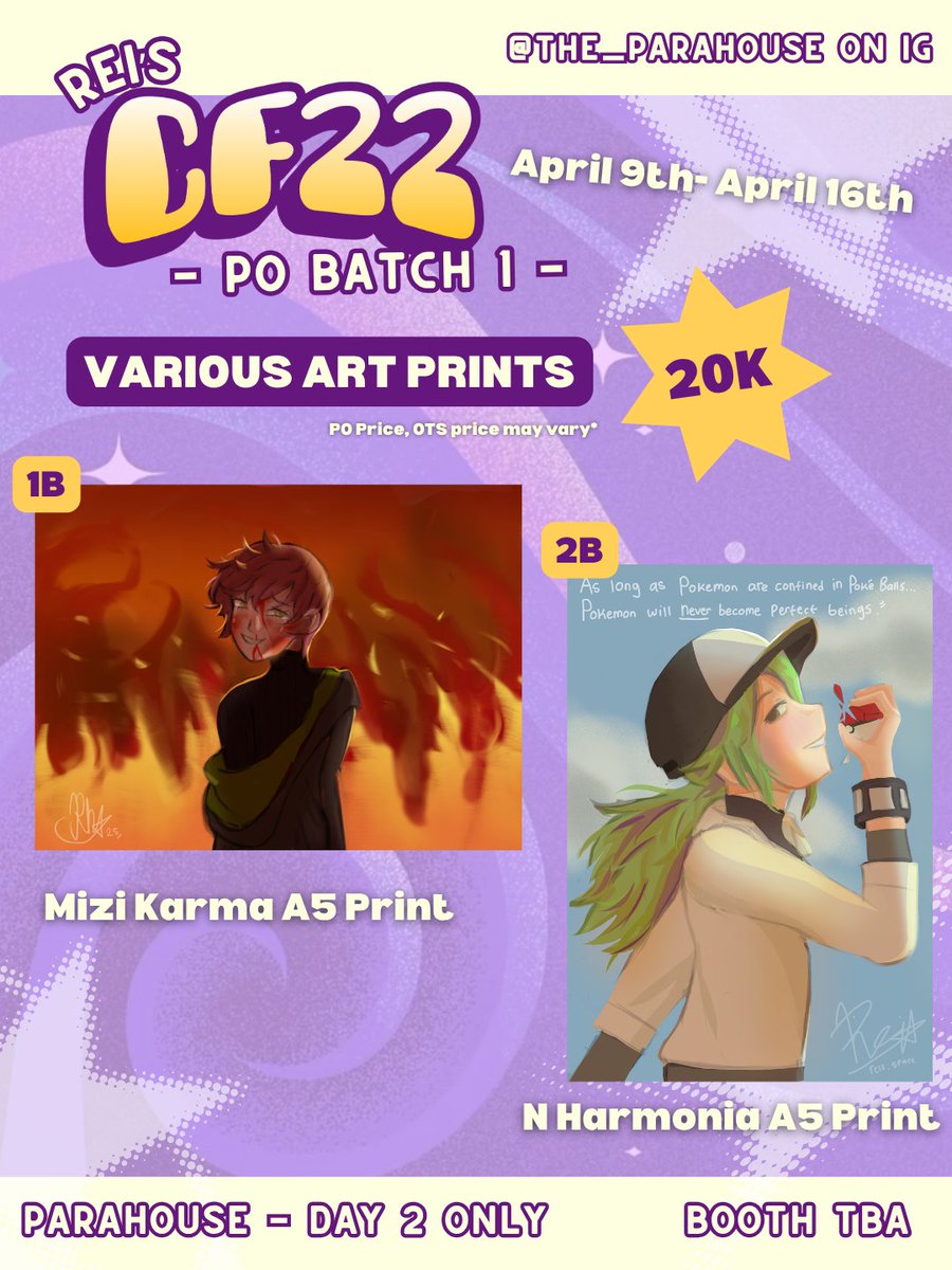 reiality_'s tweet photo. [💞&amp;🔁 appreciated!] 

Rei's #CF22 PO Batch 1! 

🛒 Booth name: Parahouse
📅 Day: Day 2 - SUN 
📩 OTS Only
⏳ PO 1 closes on April 16th 2026!

💫 Fandoms: Dandadan, Skip and Loafer, ASLFUA, Alien Stage, Pokemon

🔗 https://t.co/oeOUlEwWos https://t.co/7qjrwYfdDn