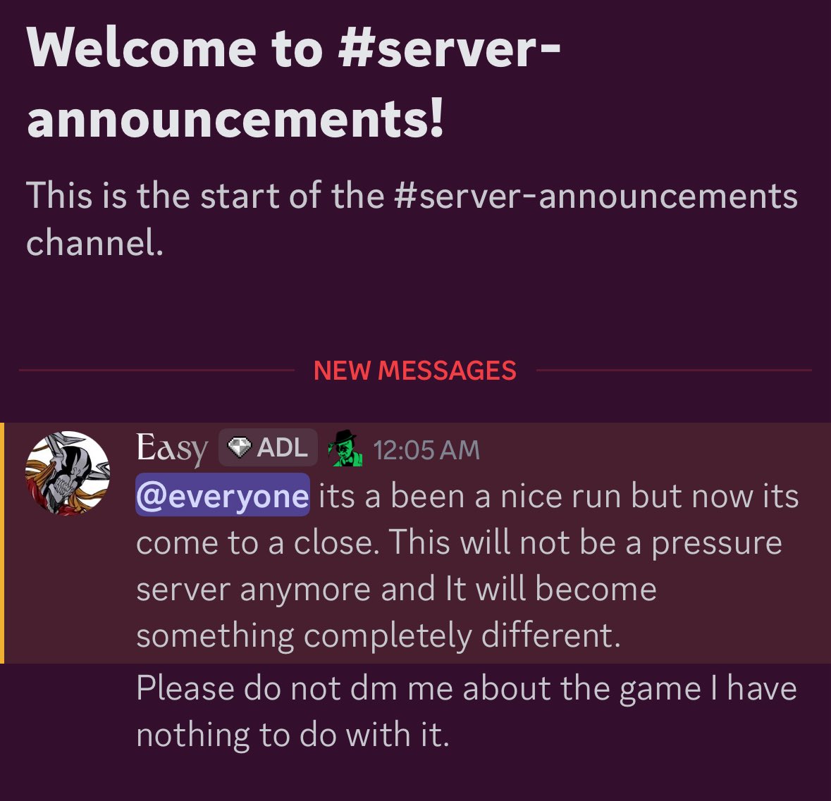 shuichihasdied's tweet image. they’re changing the Pressure Community server 
#pressureroblox