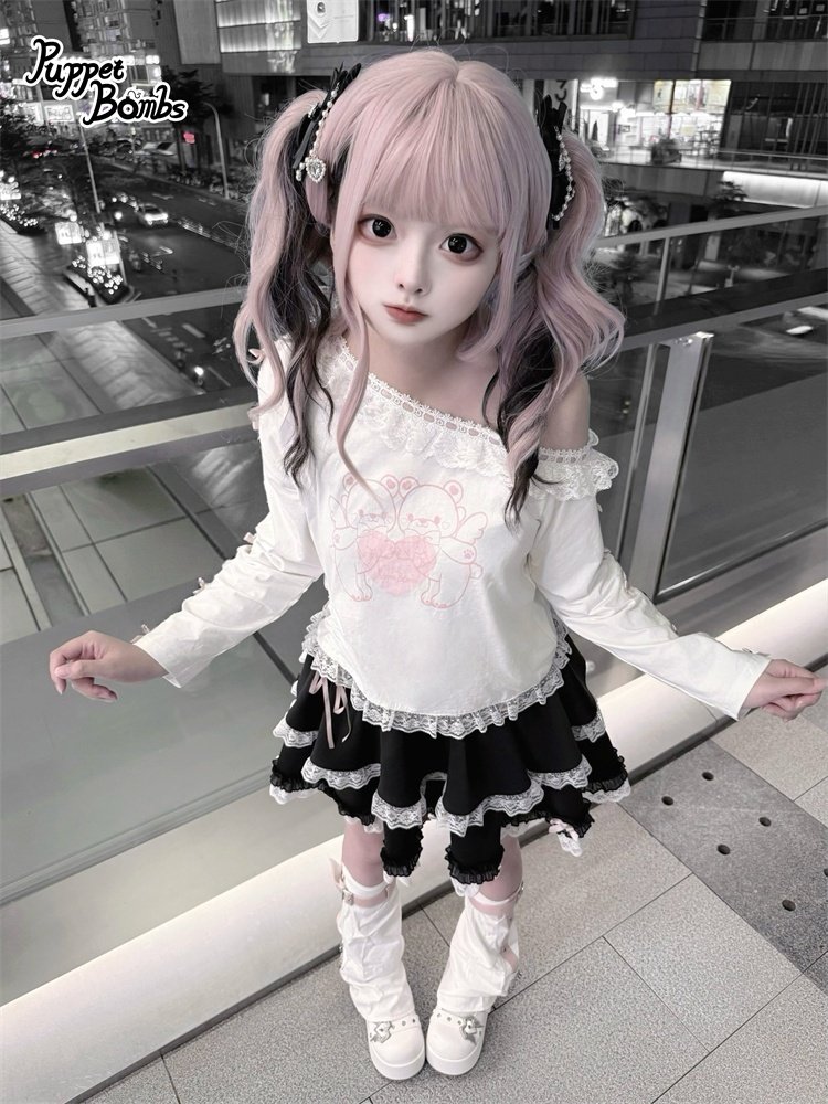 PuppetBombs's tweet photo. 🖤PuppetBombs🖤

4月9日(木)発売🩷

・エンジェルベアワンショルダートップス　¥7,040
https://t.co/VkAdIN9J75
・ミニリボンフリルスカパン　¥6,600
https://t.co/Q3CGHZkTpZ
各:S/M/Lサイズ

#PuppetBombs https://t.co/iaM6YnQMfC